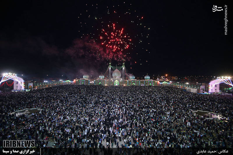 جشن نیمه شعبان در مسجد مقدس جمکران