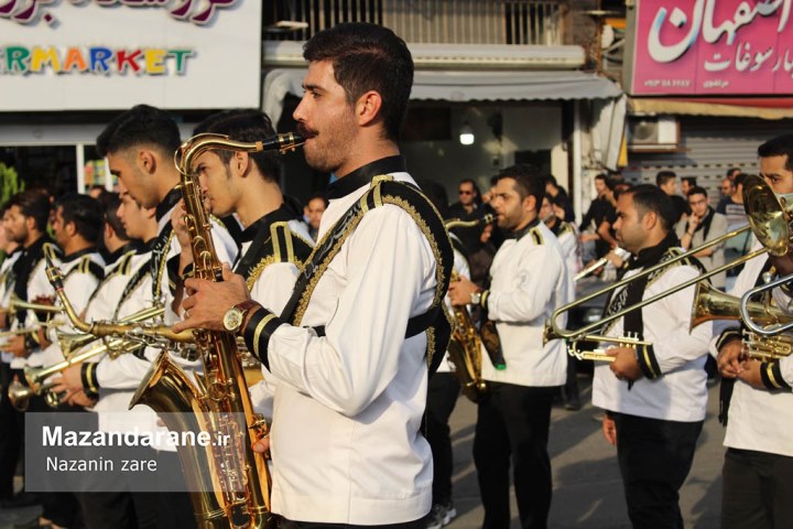 مراسم عزاداری روز عاشورا در آمل به روایت تصویر