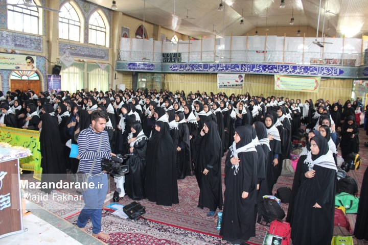 ۳۱۵ دانش‌آموز دختر آملی به اردوی راهیان نور اعزام شدند+ تصاویر