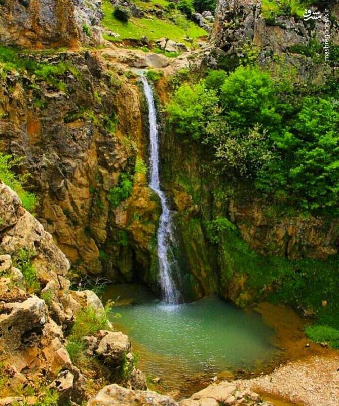 عکس/ آبشار زیبای”نام نیک”در سمنان