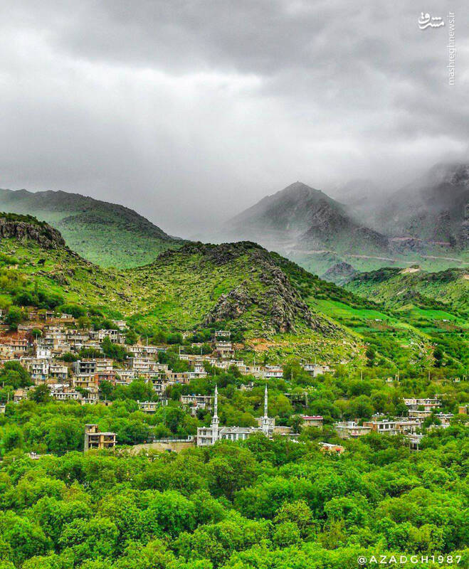 روستایی رویایی در کرمانشاه