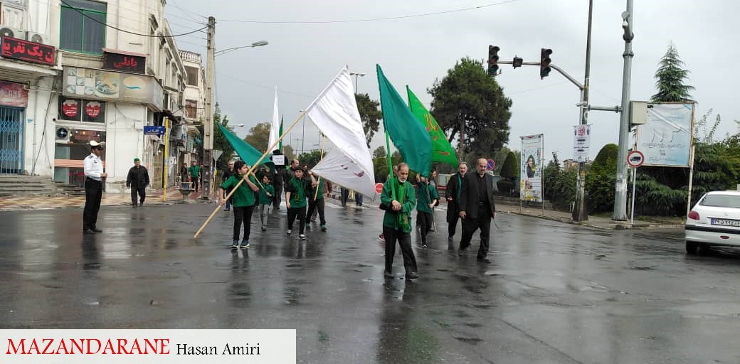 مراسم دسته روی و عزاداری طایفه نیاکی در آمل برگزار شد