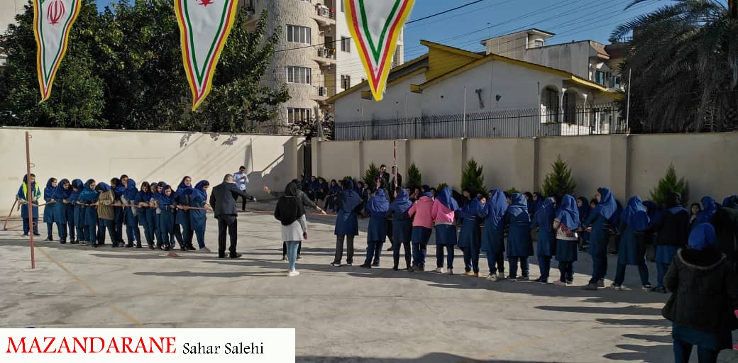 برگزاری بازیهای بومی محلی در دبیرستان دخترانه فکر نو آمل